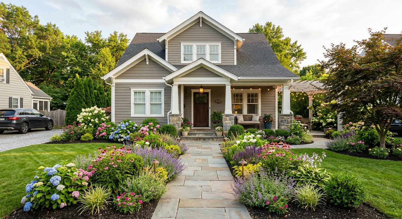 Home exterior and garden renovation